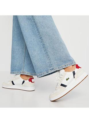 Кросівки шкіряні оригінал lacoste t-clip 120