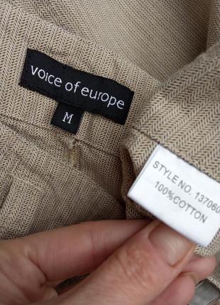 Красивая песочная котоновая юбка миди годе с поясом в елочку volce of europe,сафари.6 фото