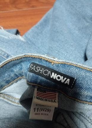 Fashion nova молодежные коттоновые джинсы5 фото