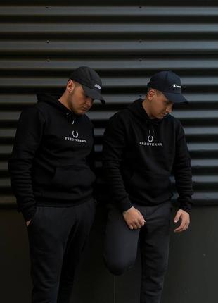 Fred perry тепла кофта оригінал на флісі 5