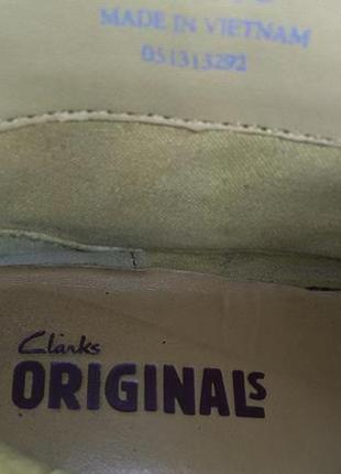 Замшевые ботинки бренда clarks original размер 38,5 25,2 см)9 фото