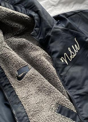 Зимняя двухсторонняя плюшевая куртка nike7 фото