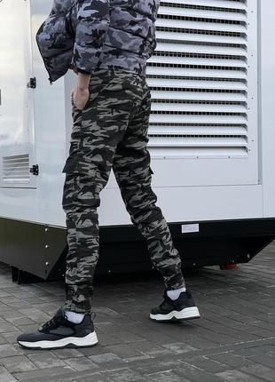 Мужские камуфляжные штаны карго тактические армейские военные steel мультикам демисезонные весенние (bon)2 фото