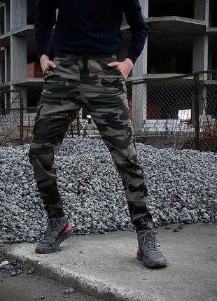 Мужские камуфляжные штаны карго хаки тактические армейские военные steel мультикам демисезонные весенние (bon)6 фото