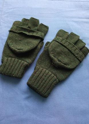 Жіночі аксесуари/ зимові в'язані рукавички мітенки ❄️1 фото
