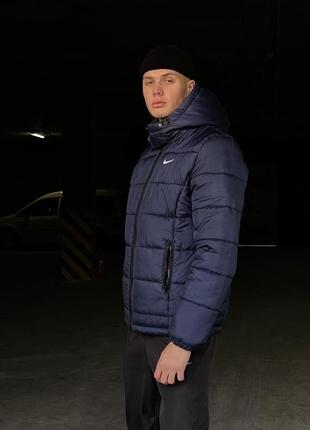 Зимняя куртка "европейка" синий6 фото