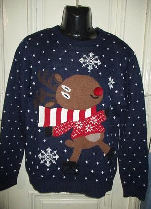 Свитер мужской.новогодний.разм l