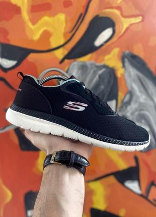 Skechers lite-weight кроссовки 38,5 размер черные оригинал