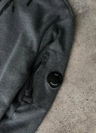 Мужской спортивный костюм c.p company темно-серый весенний осенний компани с капюшоном (bon)3 фото