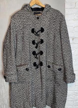 Демисезонное пальто с капюшоном  размер батал wardrobe, xxxl 62р