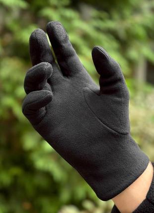 Мужские зимние перчатки черные до -20*с сенсорные (bon)3 фото