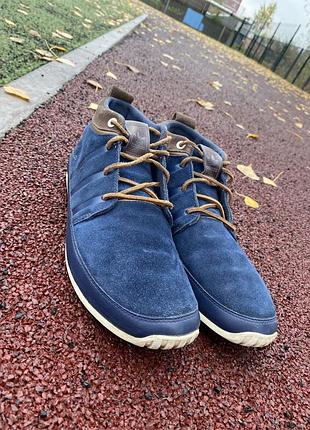 Оригінальні високі кросівки adidas originals vespa, р45.5/29.5, сині веспа адідас