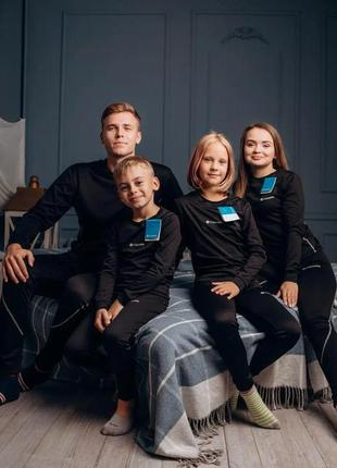 Тепла термобілизна columbia для всієї родини на зиму чорна коламбія до -30*с (bon)