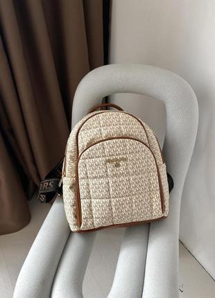 Жіночий рюкзак michael kors backpack бежевий майкл корс (bon)