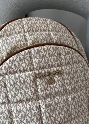 Жіночий рюкзак michael kors backpack бежевий майкл корс (bon)9 фото