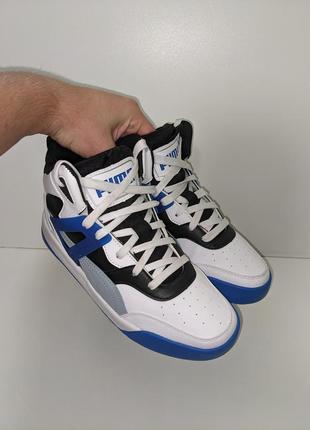 ❗️❗️❗️сникерсы "puma" backcourt mid jr 374411 09 white/blue fog/black/blue 39 р. оригинал