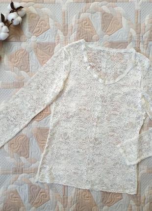Блуза кофточка женская ажурная1 фото