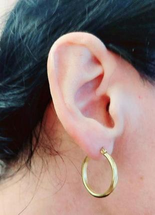 Медаль серьги конго 2см нержавеющая сталь серьги кольца круглые медзолото7 фото