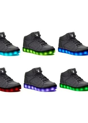 Новые кроссовки skechers c led-подсветкой и зарядкой usb.