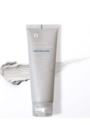 Бульбашкова глиняна сплеш-маска blithe bubbling splash mask indian glacial mud, 120мл