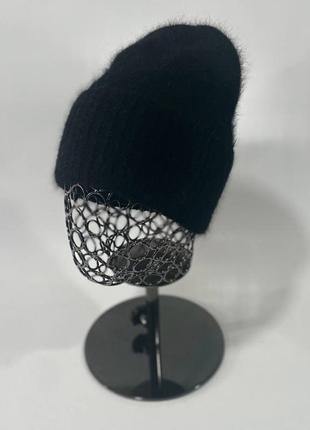 Однотонна шапка ангора 14 кольорів