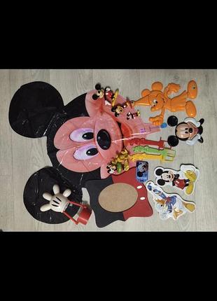 Продам набір для гри в стилі міккі маус фігурки шарик, пазли