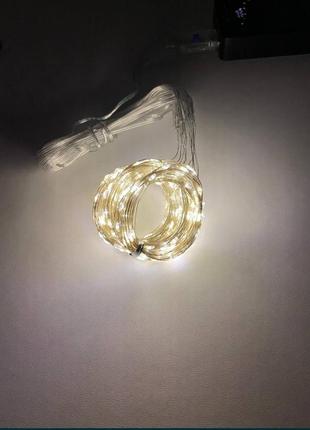 Гирлянда светодиодная 3*3 метра с usb (штора)
