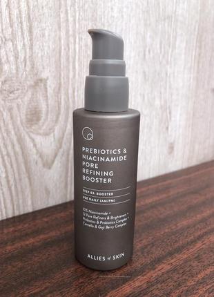 Allies of skin бустер з пребіотиками та ніацинамідом prebiotics & niacinamide pore refining booster