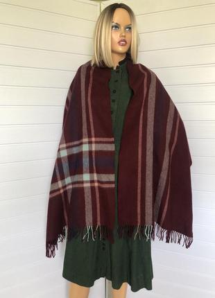 Теплый шерстяной шарф шаль палантин