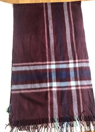 Теплый шерстяной шарф шаль палантин