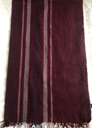 Теплый шерстяной шарф шаль палантин