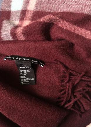 Теплый шерстяной шарф шаль палантин