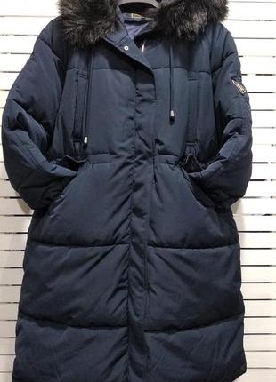 Надійне зимове пальто великого розміру 19v693 фото