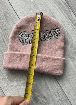 Розовая шапочка для девочки пудровая шапка princess розовая шапочка 9-24м2 фото