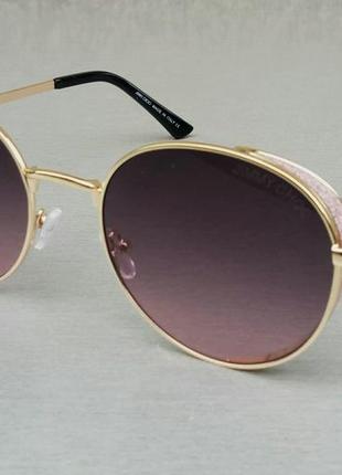 Jimmy choo очки женские солнцезащитные круглые бежево розовые2 фото