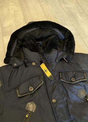 Теплая мужская зимняя куртка парка geographic norway xxl2 фото