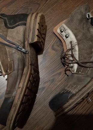 Классные демисезонные ботинки charme routard italy из натуральной кожи в стиле милитари.3 фото