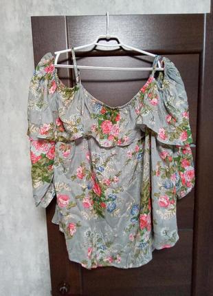 Брендовая новая вискозная блуза р.24-28.5 фото