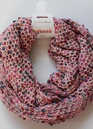 Теплый вязаный хомут шарф. туречки