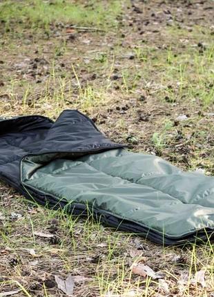 Зимний военный спальный мешок 220х75 до -15 армейский спальник пиксель всу теплый...