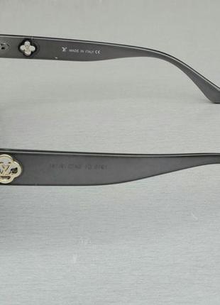 Louis vuitton очки женские солнцезащитные большие черно серые прозрачные поляризированые5 фото