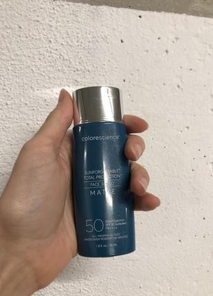 Солнцезащитный крем для лица colorescience sunforgettable face shield spf 50 matte