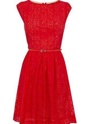 ❤️ мереживне червоне плаття