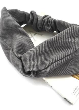 Вельветовая повязка на голову