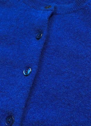 Стильный мягусенький кашемировый кардиганчик autograph трендового цвета синий электрик на пуговках5 фото