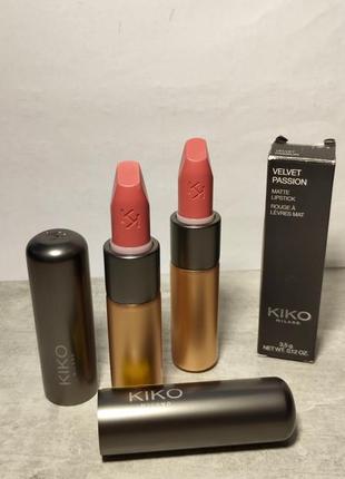 Матова помада kiko velvet passion2 фото