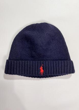 Шапка дитяча polo ralph lauren темно синя оригінал