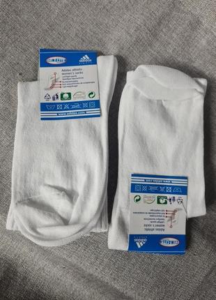 Носки адидас высокие белые, белые носки с высокой резинкой, белые женские носки , носки, носки adidas4 фото