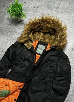 Женский пуховик/ парка alpha industries n-3b winter parka!2 фото