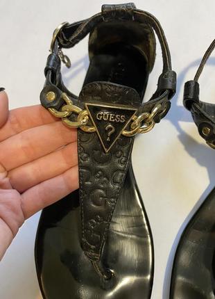 Босоножки сандали guess черные6 фото